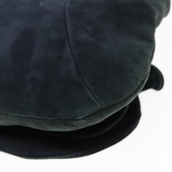 SAINT LAURENT Shoulder Bag Suede Gold Black 112930 Auth 90699 - Picture 12 of 16